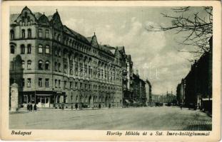 Budapest XI. Budai Szent Imre Kollégium a Horthy Miklós úton (ma Bartók Béla út), gyógyszertár, patika (EK)