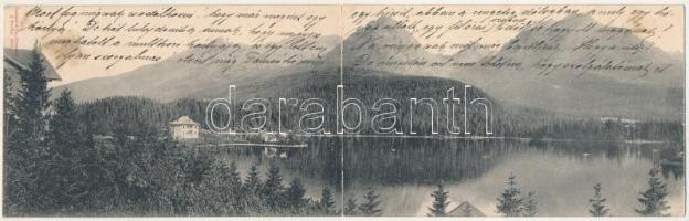 1904 Tátra, Magas-Tátra, Vysoké Tatry; hiányos panorámalap / missing panoramacard (b)