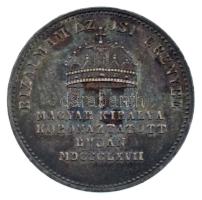 Osztrák-Magyar Monarchia / Bécs 1867A "Ferenc József koronázása Budán" Ag koronázási zseto...