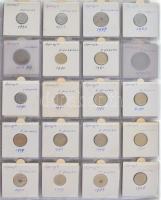 Spanyolország 1878-2001. 1c-200P (152db-os érmetétel berakóban) T:vegyes
Spain 1878-2001. 1 Centimo...