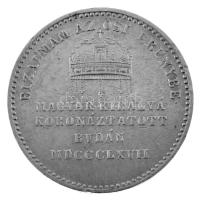 Osztrák-Magyar Monarchia / Bécs 1867A "Ferenc József koronázása Budán" Ag koronázási zseto...