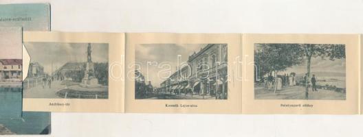 Keszthely, Hullám és Balaton szállodák. Gál Testvérek kiadása - Leporello 10 képpel