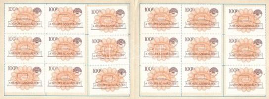 Nemzeti Színház Budapest 1983-1988 - "A Nemzet Színházáért!" adománybélyegek, össz. 34 db