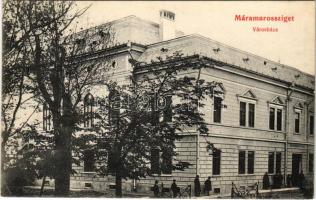 1910 Máramarossziget, Sighetu Marmatiei; városháza. Berger Miksa kiadása / town hall