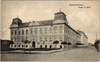 1912 Marosvásárhely, Targu Mures; Polgári fiú iskola / boy school