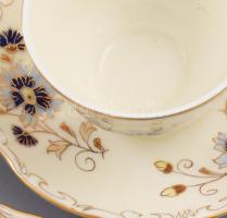Zsolnay búzavirág mintás 6 személyes mokkás készlet. Kézzel festett, jelzett, hibátlan (mázrepedezés...
