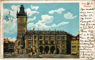 1901 Praha, Prague; Rathaus / town hall (EK)