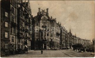 1914 Praha, Prague; Riegers-Kai / street view (fl)