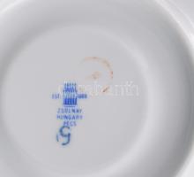 Zsolnay Pompadour mintás kávés készlet, teljes, jelzett, hibátlan