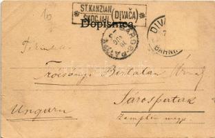 1902 Skocjan, St. Kanzian, San Canziano (Divaca); church, caves. Art Nouveau (tear)