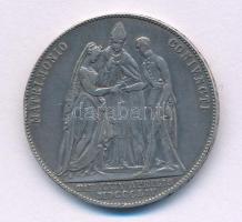 Ausztria 1854A 1G Ag &quot;Ferenc József és Erzsébet házasságkötése&quot; Bécs T:VF ph. Austria 1854A 1 Gulden Ag &quot;Wedding of Franz Joseph and Elisabeth&quot; Vienna C:VF edge error Krause X#M1