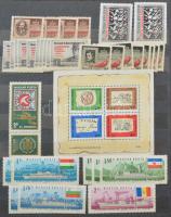 Töredéksorok, darabok, néhány blokk, 10 lapos közepes berakóban