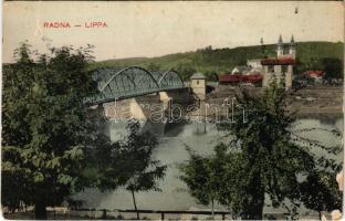 Máriaradna, Mária-Radna, Radna (Lippa, Lipova); híd. Özv. Krivány Györgyné kiadása / bridge (fl)