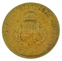 1867. &quot;A Buda-Pesti koronázás emlékeül 1867 / Éljen I. Ferencz József és Erzsébet Magyarország királynéja&quot; bronz emlékérem (20mm) T:XF / Hungary 1867. Commemorating the Coronation at Budapest 1867&quot; bronze commemorative medallion (20mm) C:XF