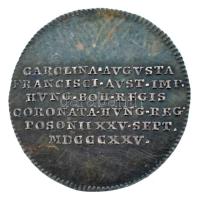 Habsburg Birodalom 1825. "Karolina Auguszta magyar királyné pozsonyi koronázása" Ag koroná...