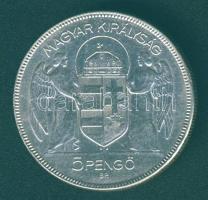 1930. 5P Ag "Horthy jobbra" T:3+