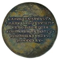Habsburg Birodalom 1825. "Karolina Auguszta magyar királyné pozsonyi koronázása" Ag koroná...