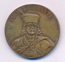 1906. &quot;Pro libertate / II. Rákóczi Ferencz temetésének emlékére - Kassa 1906.X.29.&quot; bronz emlékérem. Szign.: Ludvig Christoph Lauer (30mm) T:AU patina, kis ph