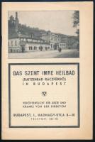 1931 A budapesti Szent Imre (Rác) - fürdő ismertető füzete német nyelven, képekkel, jó állapotban, 17p