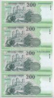 2005. 200Ft (4db) "FA, FB, FC, FD" T:UNC,AU