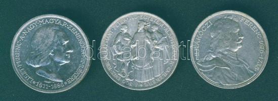 1935-36. 2P Ag "Liszt, Rákóczi, Pázmány" sor T:2,3