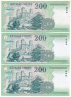 2007. 200Ft (3db) "FA, FB, FC" T:F,UNC,UNC