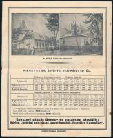 1930 Maglódi-Nyaraló tájékoztató prospektus, hajtott, kissé foltos, 2 sztl. lev