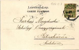 1904 Újtátrafüred, Neu-Schmecks, Novy Smokovec (Magas-Tátra, Vysoké Tatry); Cattarino Sándor kiadása