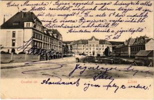 1904 Lőcse, Levoca; Erzsébet tér. Singer kiadása / square (EK)