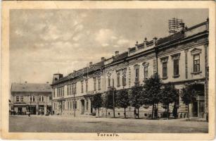 Tornalja, Tornallya, Safárikovo, Tornala; Fő tér, Blicz Géza üzlete, szálloda. H. Friedmann kiadása / main square, shops, hotel (tűnyomok / pin marks)