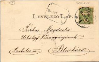 1904 Ceméte, Czeméthe, Czeméte-fürdő, Cemjata (Eperjes, Presov); vendéglő, Eperjes villa. Divald / r...