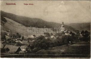 1913 Szomolnok, Schmölnitz, Smolník; teljes látkép templommal. Turek A. Sándor kiadása / church (EK)