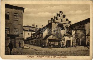 Eperjes, Presov; Karaffa (Caraffa) börtön a XVII. századból. Stehr kiadása / Caraffa prison from the 17th century (EM)