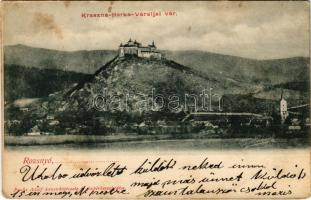 1903 Krasznahorkaváralja, Krásnohorské Podhradie (Rozsnyó, Roznava); Krasznahorka vára. Fuchs Adolf kiadása / Hrad Krásna Horka / castle (fl)