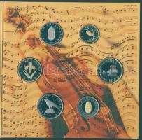 2009. 5Ft-200Ft 6klf db + "Joseph Haydn" Ag (999) emlékérem, szettben T:PP Csak 4000db!