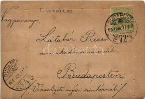 1903 K. Tarnai Leóna. Kézzel színezett. Nyulászi Béla felvétele. Latabár Rezső színiakadémiai növend...