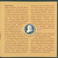 2009. 5Ft-200Ft 6klf db + "Joseph Haydn" Ag (999) emlékérem, szettben T:PP Csak 4000db!