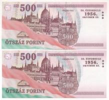 2006. 500Ft "A forradalom 50. évfordulója 1956. október 23." (2db) "EB" "EC...