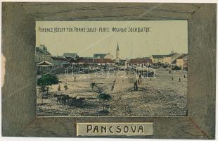 1911 Pancsova, Pancevo; Ferenc József tér, piac / Franz-Josef-Platz / square, market (r)