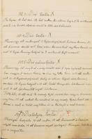 cca 1910 Magyar nyelvű, kézzel írt, jól olvasható receptkönyv, pálinka, torta, édesség, stb. recepte...