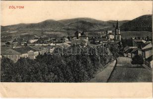 Zólyom, Zvolen; látkép. Jeranek Sándor kiadása / general view (ázott sarkak / wet corners)