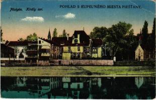 1921 Pöstyén, Pistyan, Piestany; Király sor. Donáth Lipót kiadása / street, villa (EB)