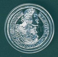 1662. 1/2Thaler Ag I.Lipót modern Ag (999) utánverete 10,37g T:PP Csak 2000db, tanúsítvánnyal!