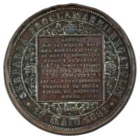 Románia 1881. "I. Károly / A Román Királyság kikiáltása 1881. május 10." bronz emlékérem. ...