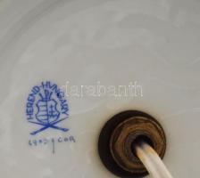 Herendi Ming mintás kínai tök alakú kézzel festett, áttört asztali lámpa. Jelzett, minimális kopássa...