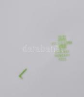 Zsolnay Pompadour 6 darab süteményes tányér. Jelzett, kis kopással, d: 19 cm