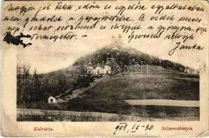 1905 Selmecbánya, Schemnitz, Banská Stiavnica; Kálvária / calvary (vágott / cut)