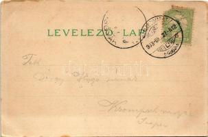 1903 Rimaszombat, Rimavská Sobota; Gömör-Kishont vármegyeház. Lévai Izsó kiadása / Gemer-Malohont Co...