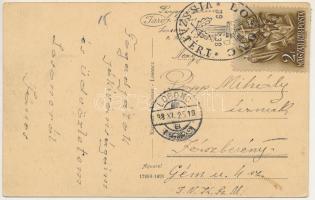 1938 Losonc, Lucenec; Rákócziho cesta / Rákóczi utca, Hammermüller üzlete / street view, shops + &qu...