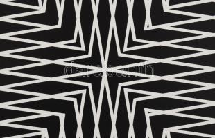 Fajó János (1937-2018): Vonaltól a struktúráig II. szitanyomat, karton 1975. Szitanyomat, karton. Je...